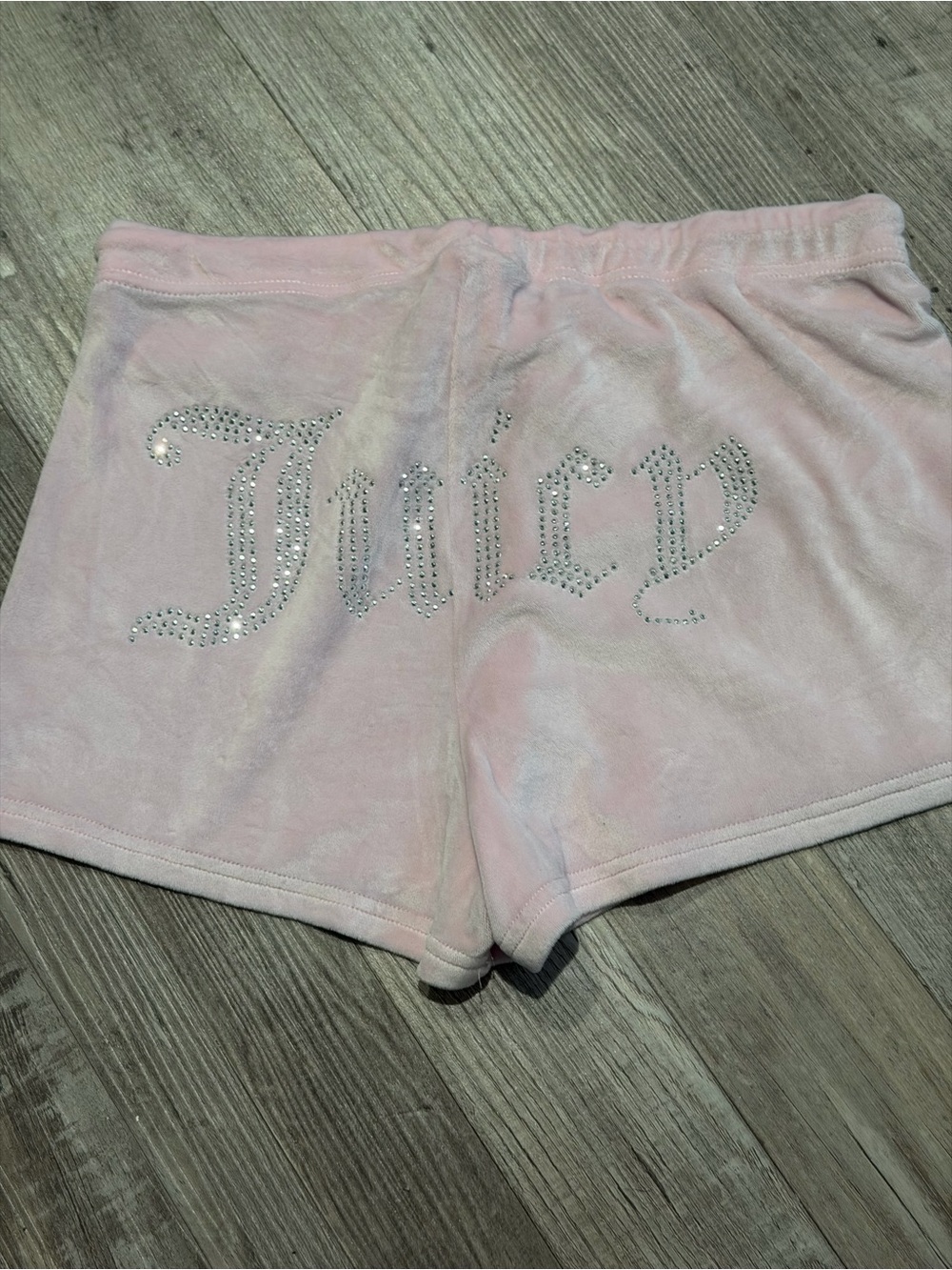 Juicy Couture Light Pink Velour Rhinestone Logo Pajama Set - Picture 3 of 4